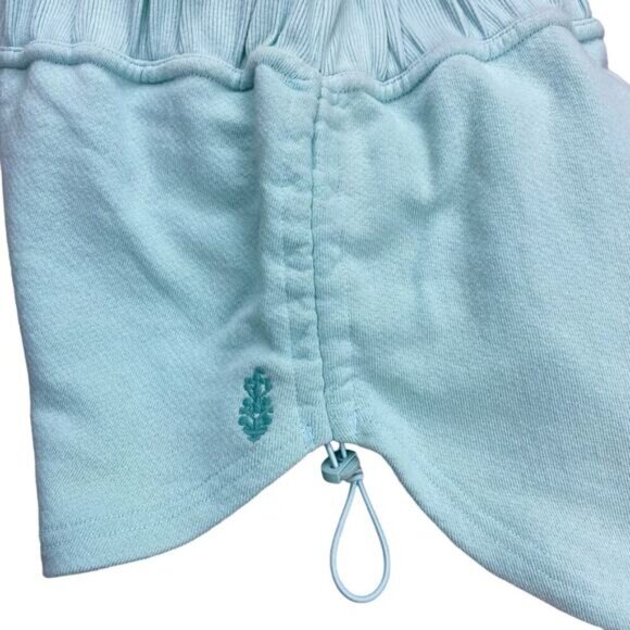 FREE PEOPLE FP Movement Cinched Shorts Sz Small Clear Skies - Picture 11 of 12